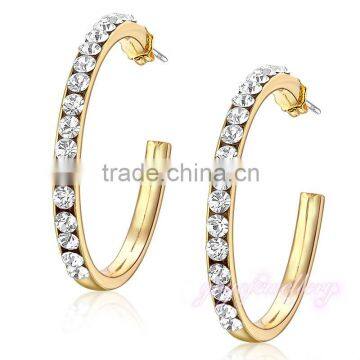 Hoop shape round top earring design