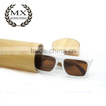 Stain white color or any color bamboo sunglasses