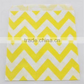 Biodegradable Chevron Party Favor Paper Bags 11 Mix Colors For Party, Food Packing photo-2