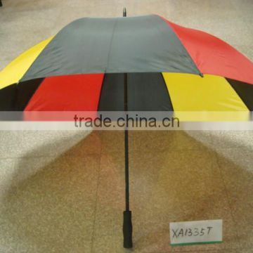 golf straight umbrella, polyester, EVA handle