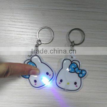 Mini Plastic Hand Keychain Led Squeeze Light Pocket Light Keychain