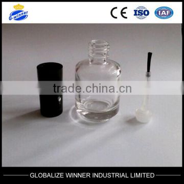 15ml clear nail polish bottles cylindrical bottle