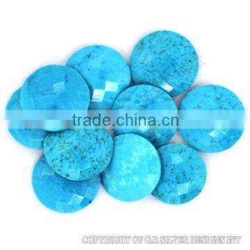blue turquoise wholesale semi precious loose rare briolette cut loose round gemstone supplier,fine silver handmade jewelry stone