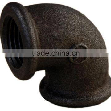 Black Malleable Cast Iron Pipe Fittings 90degree Beaded Pipe Fitting Elbow photo-3