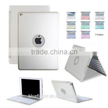 Best Seller Backlit Aluminium Alloy Bluetooth Keyboard Case for 9" Android Tablet With Smart Cover photo-6