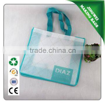 2016 fashion fine laminated non woven shopping bags for beauty products