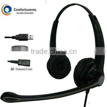 Super Pro call center usb computer headset HSM-902FPQDUSBC