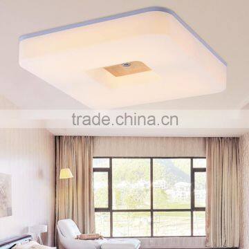 Rubber Wood Acrylic Living Room Bedroom Ceiling Light