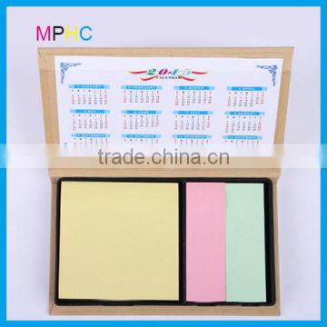 Promotional stationery Plastic holder sticky notes with calendar