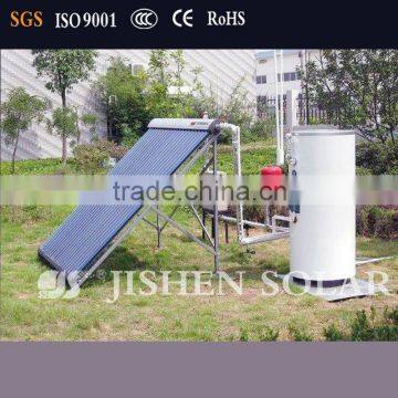 System for solar water heating (heat pipe vacuum tube)