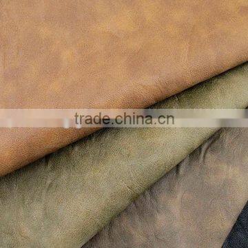 PU LEATHER 1.0mm man embossed garment leather/soft leather