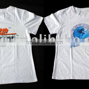 Advertising polyester tee shirt with printing