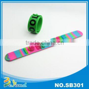 Kids embossed salp custom cheap silicon wristband