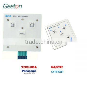 Custom PET LED Membrane Switch Panel With 3M467 Adhesive