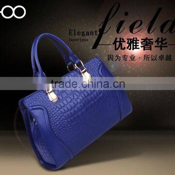 fashion wholesale women leather handbag, handbag factory