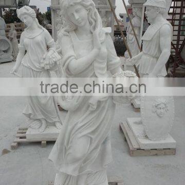 Life-Size White Marble Famous Marble Woman Sculptures