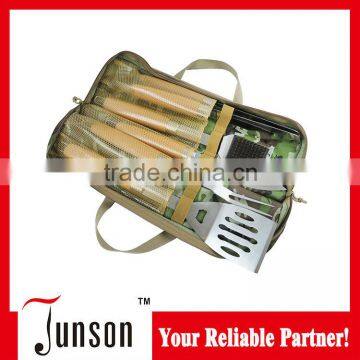 JBT-LT219 5Pcs Beech Wood Handle BBQ Tools Set Packaging For Choice