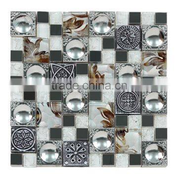 Hot selling Glass mosaic,Stainless steel mosaic,resin mosaic tiles