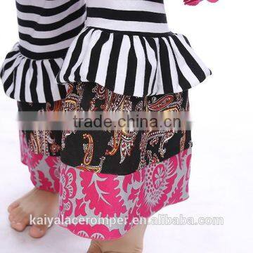 2015 Baby Girls Long Sleeve Bib Top and Stripe Pant Sets,persnickety Remake photo-6