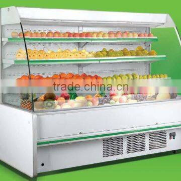 Fruit and vegetable display cooler Supermarket Equipment Refrigerated Showcase
