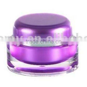 15g/30g/50g Purple Cosmetic Packaging Acrylic Cream Jar