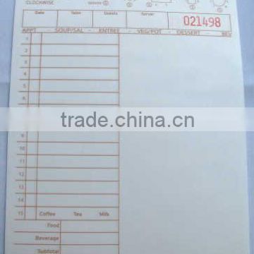 CT-T6997SP GUEST CHECKS FOR RESTANRANT USE FROM China