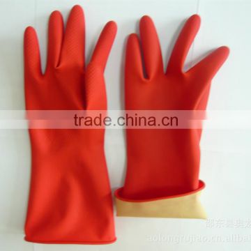 [Gold Supplier] HOT ! Household latex gloves red color