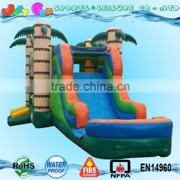 Inflatable Tiki Island Bounce Water Slide