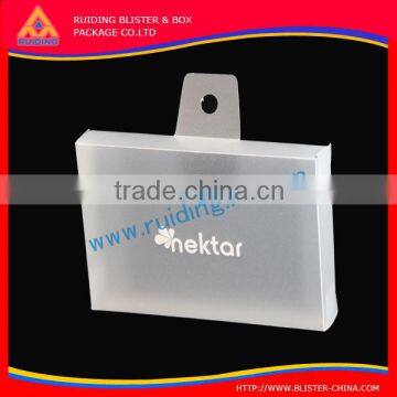 customer logo printed plain PET clear plastic boxes for jewelry