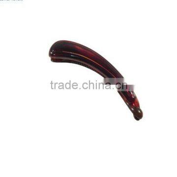 Parcelona French EDGY Small 4 Inches Celluloid Shell Ponytail Holder Banana Hair Clip photo-2