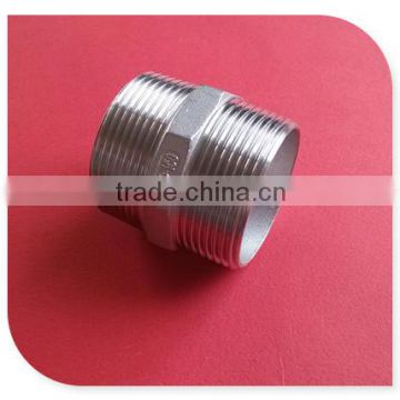 stainless steel screwed fittings BSP Hex.Nipple AISI 316 150 LBS