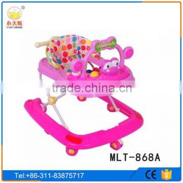 Cheap Plastic Wheels Baby Walker With 8 Swivel Wheels and Adjustable Pusher photo-4