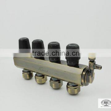 Copper Pipe Manifold for Floor Heating System With Ball Valve photo-5