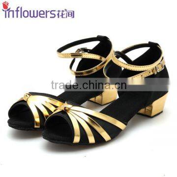 Children latin dance shoes low heel girls Ballroom/Latin shoes