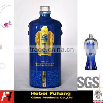 Painted Flint Glass Bottles