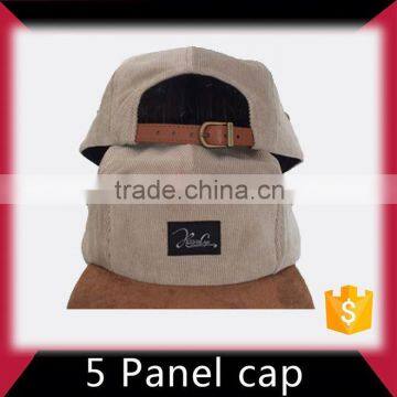 5 Panel Hat Cap Adjustable Strap Custom Logo