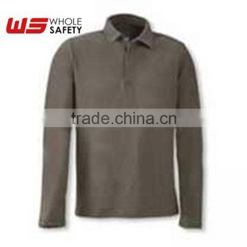 EN14116 Flame Retardant Antistatic Long Sleeved Polo Shirt - FR10,industrial workwear