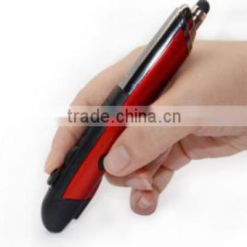 Innovative Multi-function Pen Shaped Wireless Mouse With Laser Presenter and Stylus Touch Pen