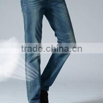 European-styled Jeans Plus Thick Business Jeans Straight and Skinning Fitting Denim Garment Factory Denim Trousers