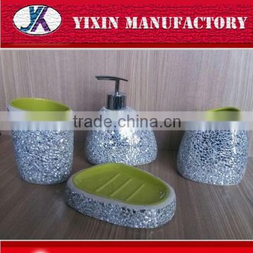 China Mosaic Glass bathroom set