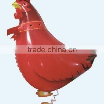 Hot sale cock walking pet balloon ,chicken air walking pet balloon, Helium pet balloon for party/Child Gift