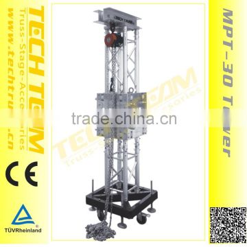 MPT-30 Aluminum Light Truss Tower,Tower Lifting Truss Design For Display