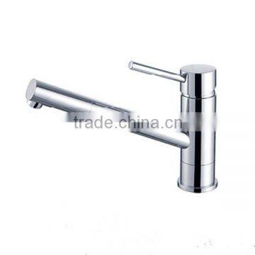 Hot and cold single handle kitchen mixer