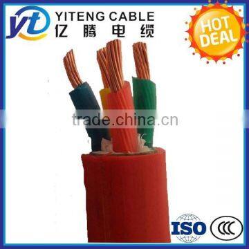 High temperature or heat resistance silicon rubber insulated wire and cable