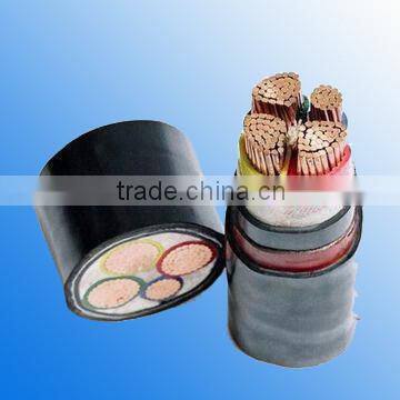 fire proof low halogen power 0.6/1kv voltage Cu copper conductor 4 cores PVC insulated PVC sheath cable electric