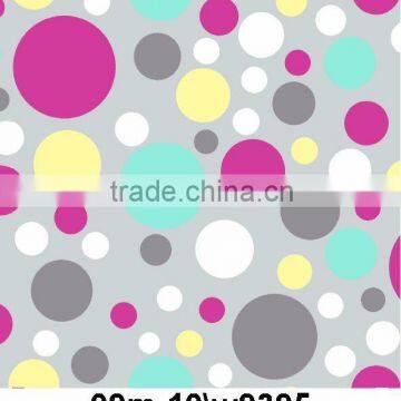 lovely circle print fannel fleece fabric