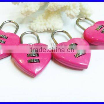 Factory Direct Cheap Price Zinc Alloy Eco-friendly Lovely Combination Lock For Charm Gifts Friends
