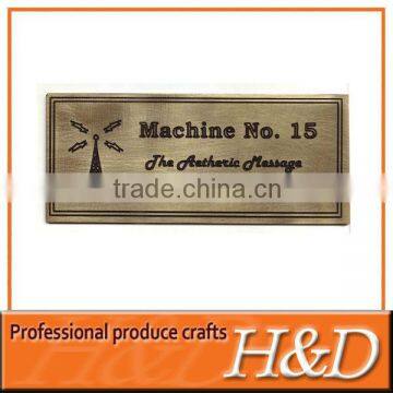 rigid durable motor nameplate for motors