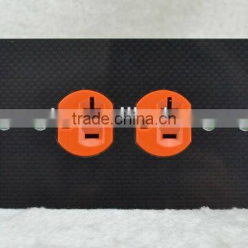 Hi-End Carbon Fiber US Power Socket 14.9cmX8.7cm