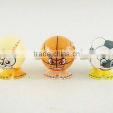 SMALL FUNNY WIND UP JUMPING BALL 3 ASST.